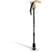 Flexyfoot Wandelstok met kurken handvat - zwart