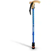 Flexyfoot Wandelstok met kurken handvat - blauw