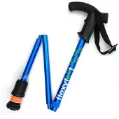 Flexyfoot opvouwbare wandelstok Derby - blauw