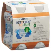 Nestlé Resource Resource 2.0 + Fibre Neutraal 4x200 ml Drinkbare oplossing