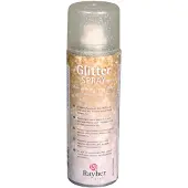 Rayher Hobby materialen deco verf Spray - met glitters - goud - 125 ml - Knutselen - Hobbyverf
