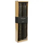 Warentuin Kaars dia. 4 cm, hoogte: 25 cm Vela 2 stuks zwart - woonaccessoires