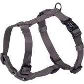 Nobby Classic Hondentuigje / Harnas - Nylon - Grijs - XXS - Borstomtrek: 14 - 20 cm (GELIEVE ALVORENS BESTELLEN OPMETEN)