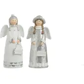 J-Line Engel Muts Poly Wit/Gr L Ass2 - 2 stuks