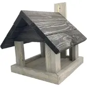Garden Spirit Voederhuisje Voederhuis voor Wandmontage - Grijs/Zwart - - KWM2 - Vogelvoederhuisje voor Vogels