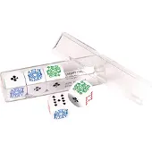 Buffalo 5 dobbelstenen poker 16mm in doosje Set van 5 pokerdobbelstenen in doosje unisex