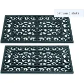 Hamat Set van 2 stuks Hamat Deurmat Antiek Lily 45x75cm