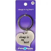 Paper Dreams Hart sleutelhanger - Always in my heart