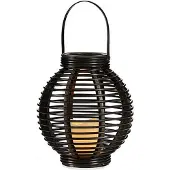 Ibergarden Lykta Kaars LED Bruin Plastic (21 x 25 x 21 cm)