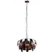 Ptmd collection PTMD Marxy Copper metal hanging lamp layered round (Koper, 60x60x35cm)