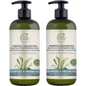 Petal Fresh - Bath & Shower Gel Seaweed & Argan Oil - 2 Pak