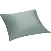 Yumeko Kussensloop Katoensatijn 50x60 Groen - Eco, Bio & Fairtrade