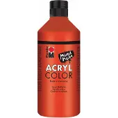 Marabu Acrylverf Acryl Color, 500 ml, vermiljoenrood 006
