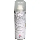 Rayher Hobby materialen verf spray - met glitters - zilver - knutselen - Hobbyverf