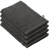 De Witte Lietaer Washandjes De Witte Lietaer Stephanie Ebony (set van 4)