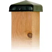 Intergard Paalornament paalkap voor tuinpaal zwart 71mm