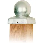Intergard Paalornament paakap vuurverzinkt bol voor tuinpaal 121x121mm