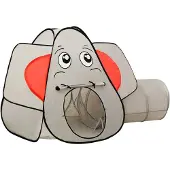 vidaXL Kinderspeeltent Olifant 174x86x101 cm grijs
