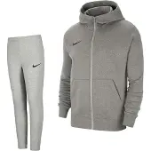 Nike Park 20 Fleece Full-Zip Trainingspak Kids Grijs