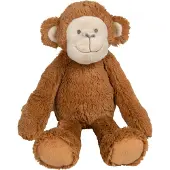 Happy horse Aap Micha Knuffel 38cm - Bruin - Baby knuffel