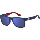 Tommy Hilfiger zonnebril TH 1556/S FLL ZS MATTE BLAUWE BLAUW MIROR