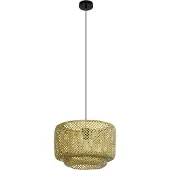 Eglo Hettonle Hanglamp - E27 - Ø 42 cm - Zwart/Hout