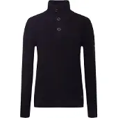 Petrol Industries - Heren Pullover - Fijngebreid V-hals 100% katoen - Zwart - Maat XL