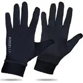 Rogelli Oakland Hardloophandschoenen Heren - Sporthandschoenen - Running Gloves - Zwart - Maat XL