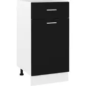vidaXL Ladekast Lyon, zwart, 40x46x81,5 cm, houtvezel