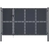 vidaXL Tuinpoort staal 350x175 cm antraciet