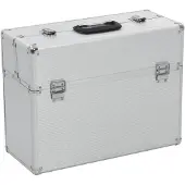 vidaXL Gereedschapskoffer 47x36x20 cm aluminium zilverkleurig