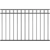 vidaXL Schuttingpaneel ASSEN staal 163x100 cm zwart