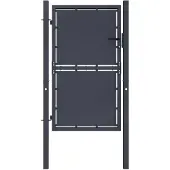 vidaXL Tuinpoort staal 100x175 cm antraciet