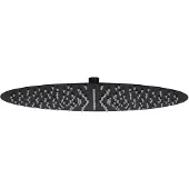 vidaXL Regendouchekop rond 40 cm roestvrij staal zwart