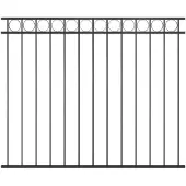 vidaXL Schuttingpaneel ASSEN staal 163x150 cm zwart