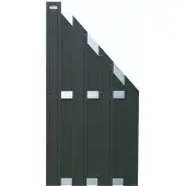 Intergard Tuinscherm schutting composiet zwart 90x180/93cm