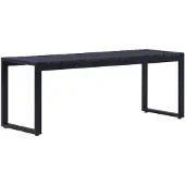 vidaXL Tuinbank 120,5 cm PS-plaat zwart