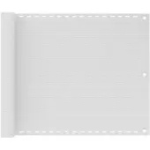 vidaXL Balkonprivacybescherming HDPE, 75x400 cm, wit