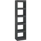 vidaXL Boekenkast/kamerscherm 40x30x167,5 cm massief grenenhout grijs