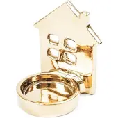 Housevitamin HV HUISJE WAXINEHOUDER-5,5X5,5X9CM- GOUD
