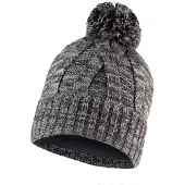 Buff Muts Kids Knitted & Fleece Band Hat Blein Grey