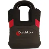 Doublelock Padlock red hangslot