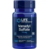 Life Extension - Vanadylsulfaat, 7,5 mg - 100 vegetarische tabletten