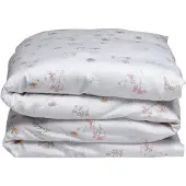 Yumeko Kinderdekbedovertrek Katoensatijn 100x135 Wit - Eco, Bio & Fairtrade