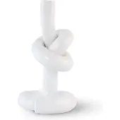 Werkwaardig Knotted Candleholder - Kandelaar - Porselein - Wit