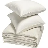 Yumeko Dekbedovertrek set Katoen Satijn 240x220 Wit - Eco, Bio & Fairtrade