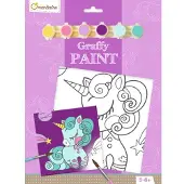 Avenue Mandarine - Graffy Paint Book - Unicorn