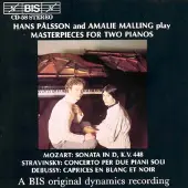 OUTHERE Hans Palsson, Amalie Malling - Master Pieces For Two Pianos (CD)