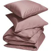 Yumeko Dekbedovertrek set Katoen Satijn 240x220 Roze - Eco, Bio & Fairtrade