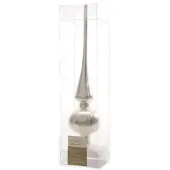 Décoris Piek van glas | mat | zilver | 26cm